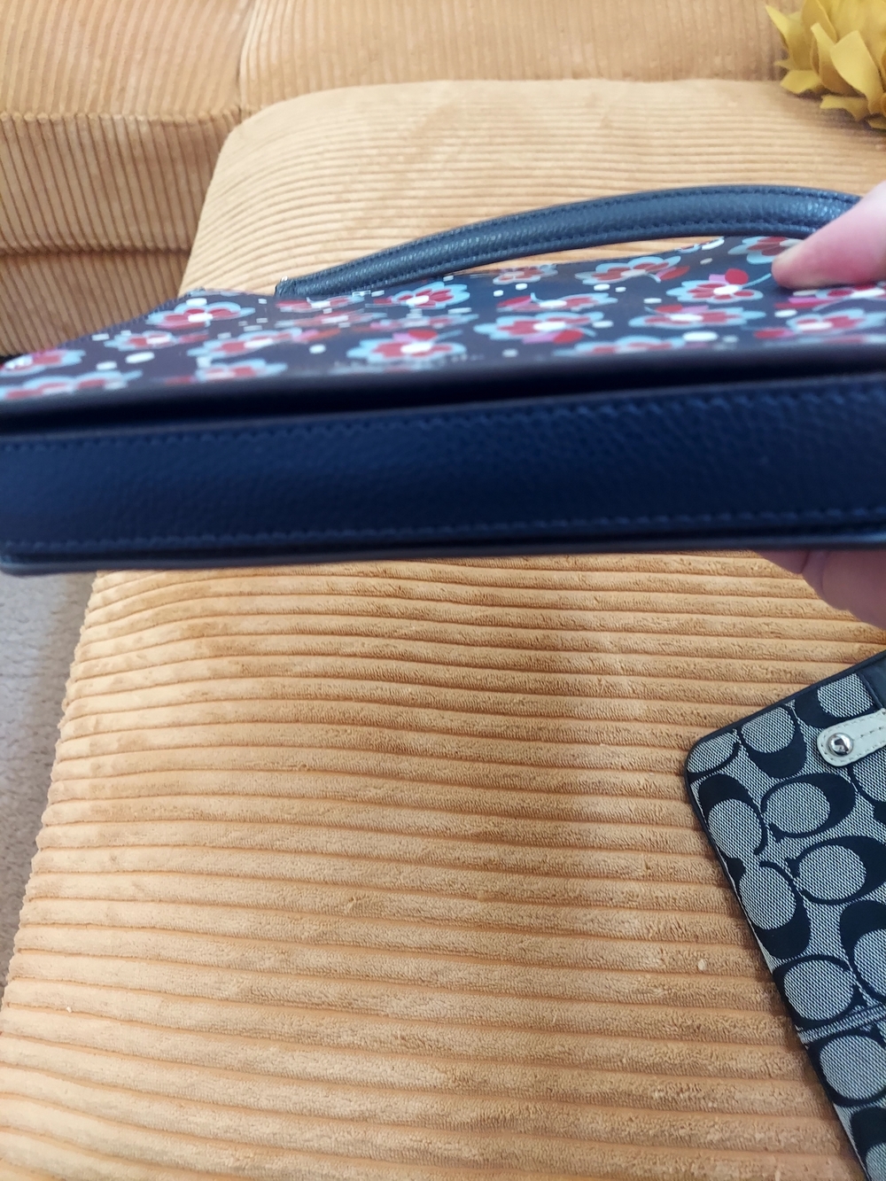 kate spade Navy Floral Crossbody with Red and Light Blue Flowers - Picture 13 of 14